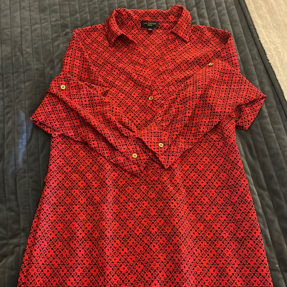 Long sleeve print dress